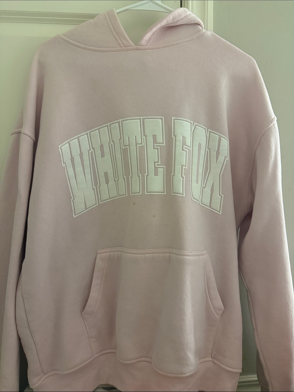 White Fox Pink Hoodie
